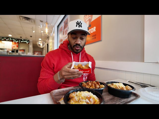 Trying  KFC's New Cheese Curds and Poutine Bowl