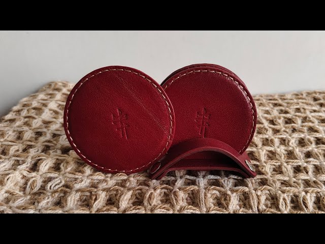 Handcrafting Premium Leather Coasters | Leatherwork 