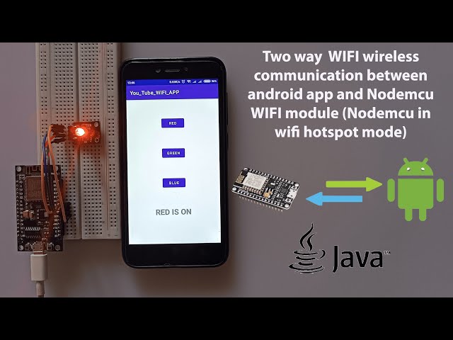 Creating an Android App to Control Nodemcu Wi-Fi Module | (Nodemcu is hotspot mode)