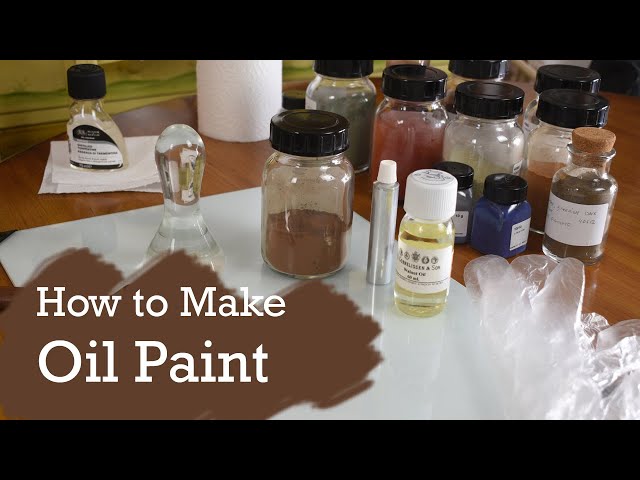 How to Make Oil Paint Handmade from Powdered Pigment Miguel Bevia