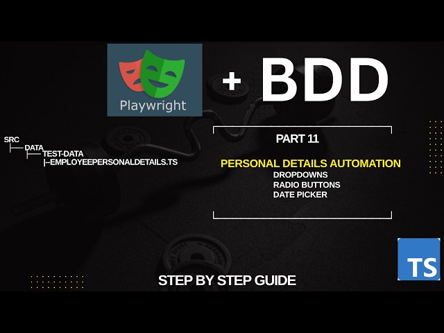 How to Add Employee Personal Details Using Data-Driven Testing | Enterprise Playwright BDD Framework