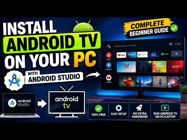 Install Android TV on Your PC with Android Studio | Complete Beginner Guide