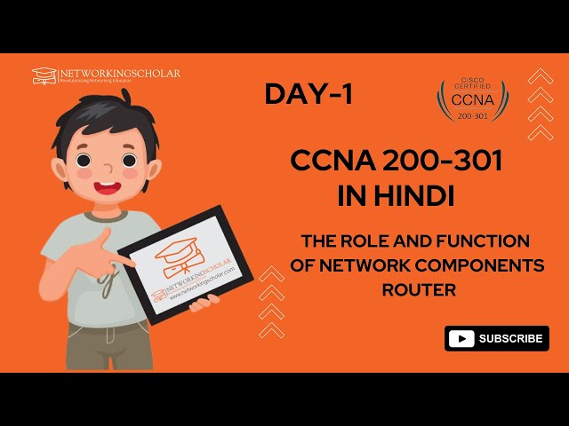 Day 1. The role and function of network components of Router | Networking Scholar #NetworkingScholar