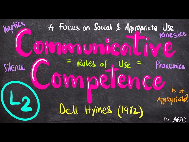 Communicative Competence | Dell Hymes | Linguistics L2