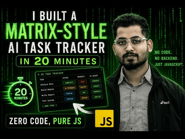 Build a MATRIX-STYLE AI Agent Task Tracker (No Code!)- Use Headphone for better sound