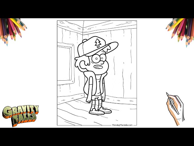 Como Desenhar Dipper Pines 🧢 | Gravity Falls | Tutorial Completo Passo a Passo | Disney