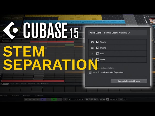 Stem Separation – Power of AI | New Features in Cubase 15