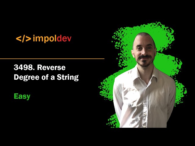 Reverse Degree of a String | LeetCode 3498 - Python