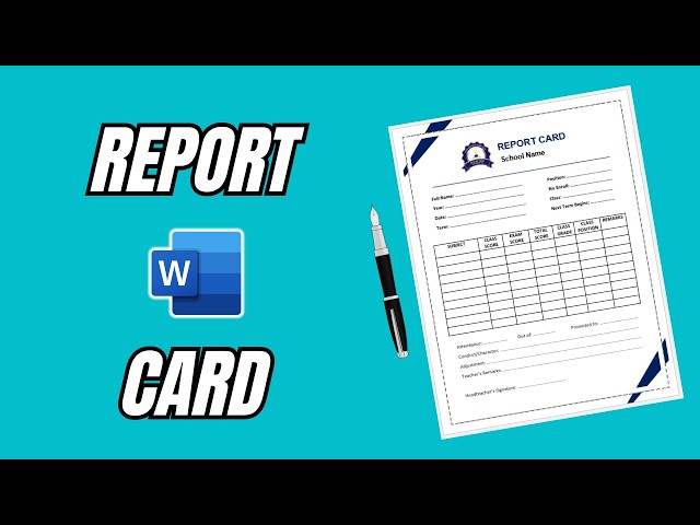 How to Create a School Report Card Using Word