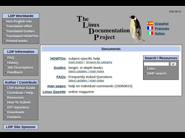 The Linux Documentation Project - TLDP - Beginner & Advanced Bash Scripting