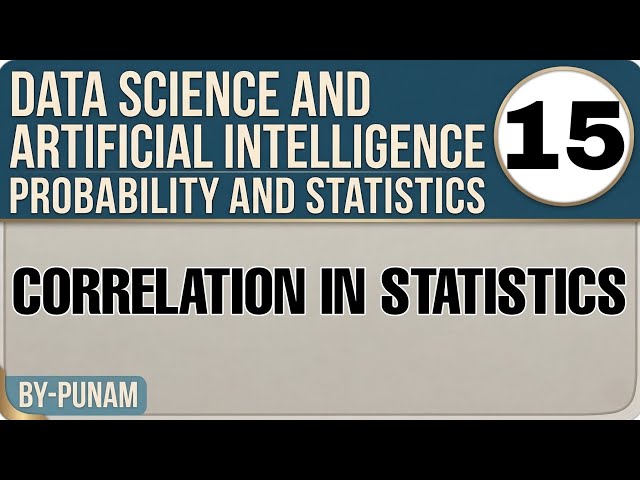 Correlation in Statistics | ONE SHOT VIDEO | Solved Examples | Competitive Exams | Statistics by ...
