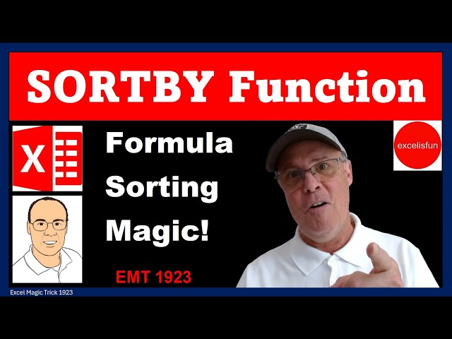 Sort "City, State" Text by State Then City | SORTBY Array Function - EMT 1923