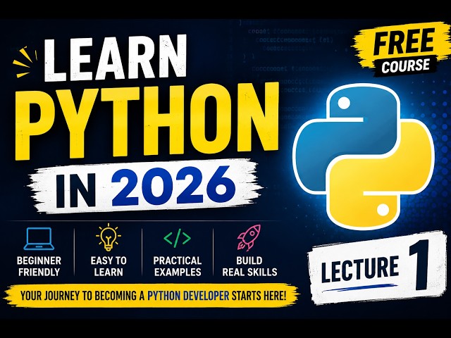 Learn Python in Hindi & English | Lecture 1 | Zero to Hero Series 2026| Kloud4V