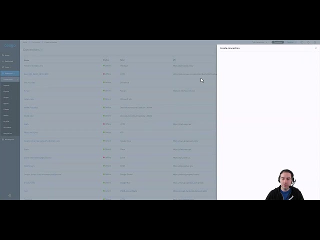 How to create a connection in Celigo to NSAW and Oracle ADW
