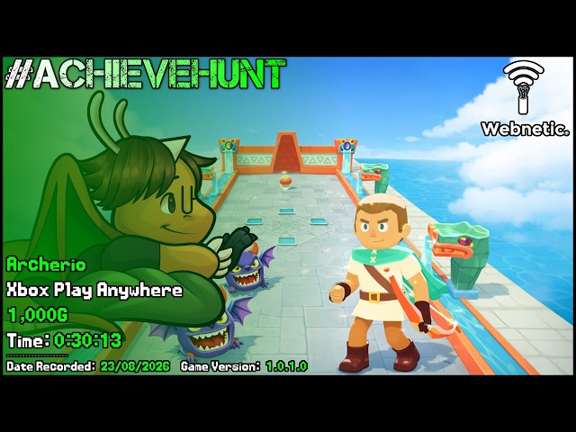 #AchieveHunt - Archerio (Xbox Play Anywhere) - 1,000G in 30m 13s!
