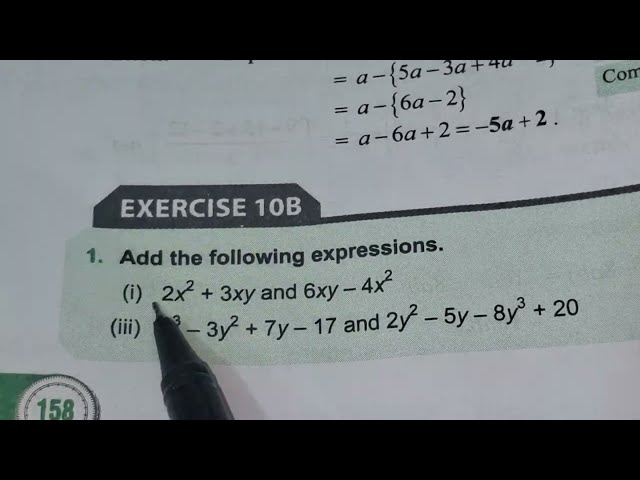 Class 8 Math Chapter Fundamental Concepts and Operations | Ex-10b Full Solution One Shot | Addition