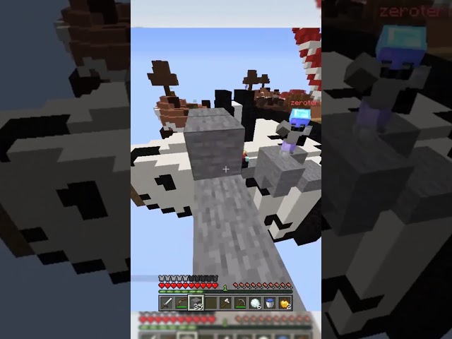 2 HACKERS in Skywars #minecraft #cheater  #hypixel #pvp