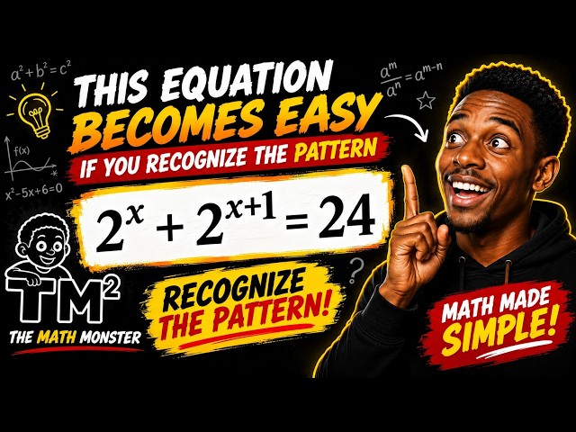 This Exponential Equation Is Easier Than It Looks! 2ˣ + 2ˣ⁺¹ = 24