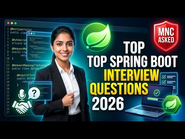 Top Spring Boot Interview Questions & Answers 2026 | Most Asked Spring Boot Interview Questions