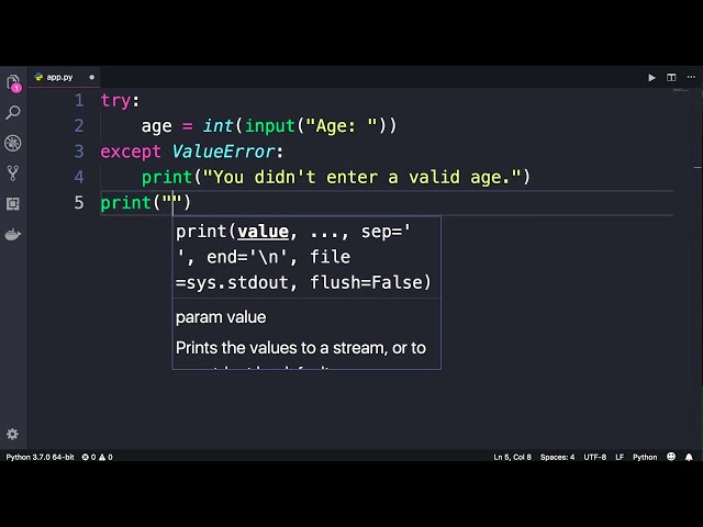 Python #63 - Handling Exceptions [By Mosh Hamedani]
