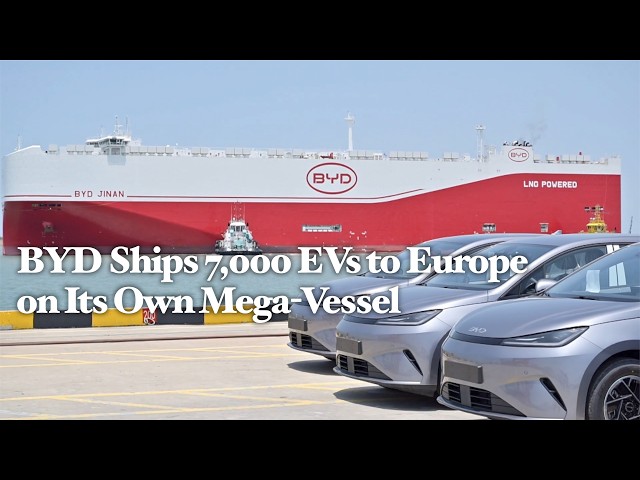 BYD Ships Record 7,000+ EVs to Europe in Single Voyage on Its Mega-Ship Through Rail-to-Sea Route