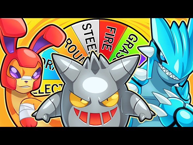 Choose Your Starter Pokemon, BUT a Wheel Changes It's Type!