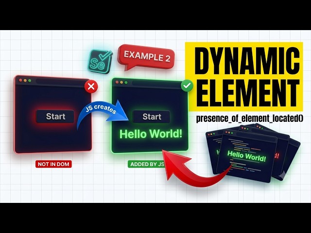 Selenium Dynamic Loading Example 2 Selenium Python Tamil #14 | Element Added Later | Explicit Wait
