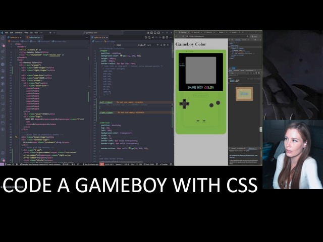 code a gameboy with css