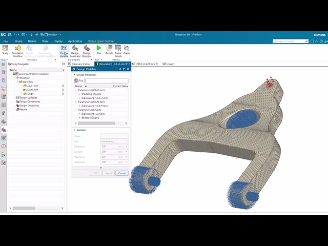 Simcenter3d Design Space Explorer