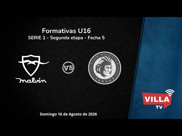 Malvín 🆚 Tabaré  |  Formativas U16 | Serie 1 | Segunda etapa | Fecha 5