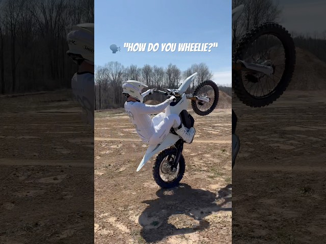 The SECRET to wheeling a dirt bike! 💀