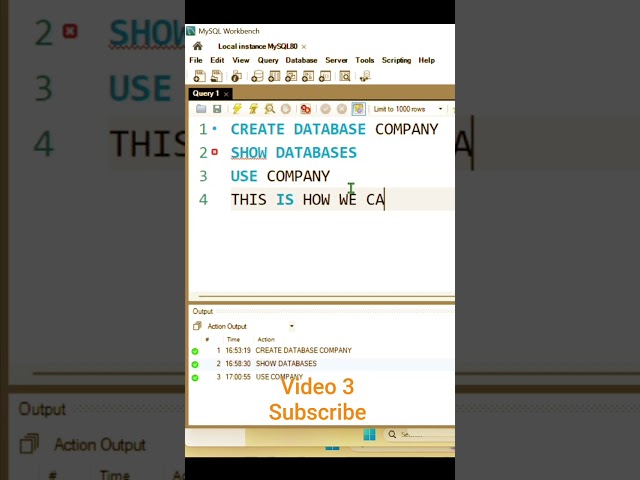 How to Use a Database in SQL | Beginner Guide ⚡|#shorts #ytshorts #youtubeshorts