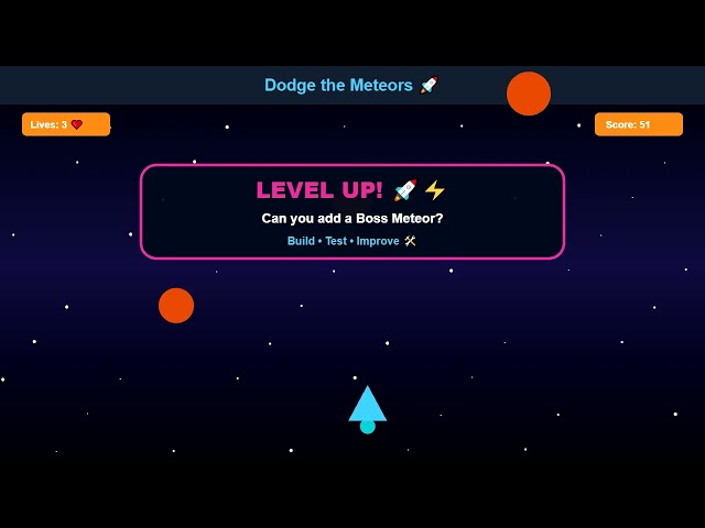 Make Your First Space Game in Scratch 3.0! 🚀 “Dodge the Meteors” Step-by-Step