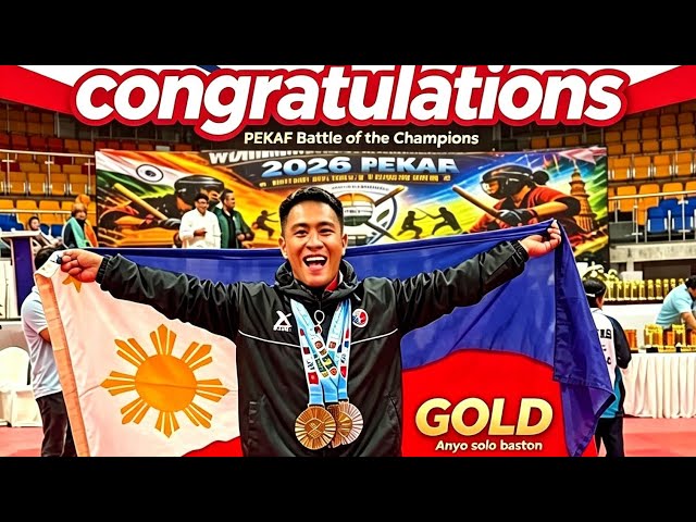 2026 PEKAF, ANYO solo Baston #Gold #anyo #solobaston #arnis #pekaf 