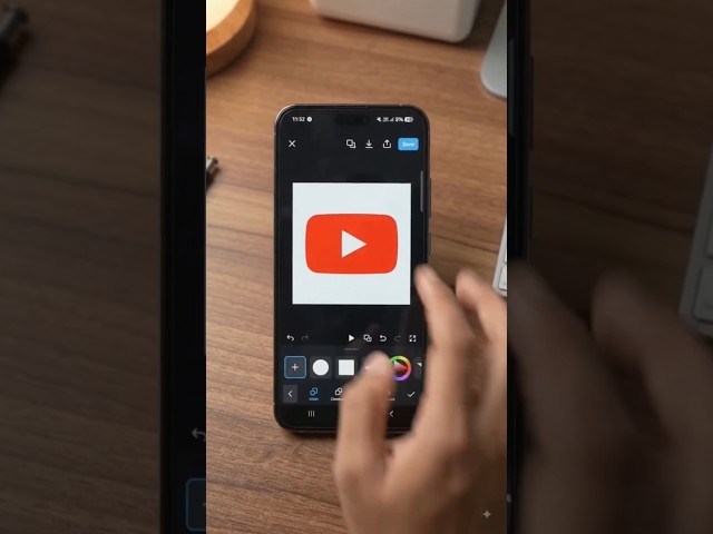 YouTube Logo Kaise Banaye 🔥 | Create YouTube Logo in Mobile | Logo Design Tutorial #shortsyoutube