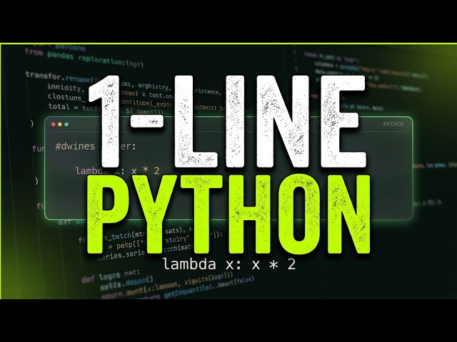 PYTHON LAMBDA EXPRESSIONS