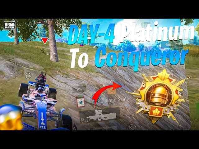 😱 DAY-4 Platinum To Conqueror! Best 2 Hours Strategy For Rank Push 😱