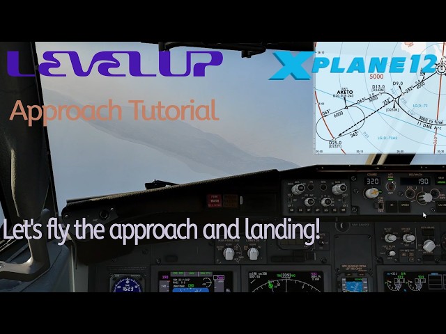 LevelUp | LIBD Bari To LGKF Kefalonia | Approach Tutorial Part 2 of 2 #xplane12
