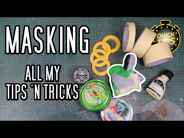 Beginner tips: Perfect Masking with Tape, Putty, and Liquid for your Airbrush projects