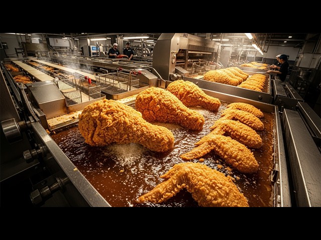 Inside a Chicken Processing Factory – From Raw Meat to Crispy Meals