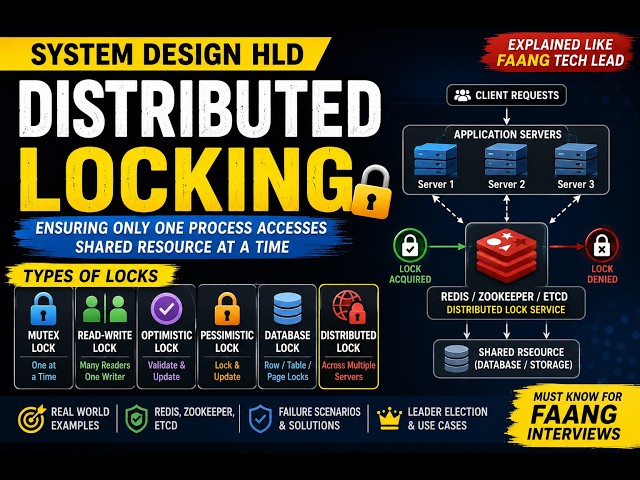34. Distributed Locking in HLD
