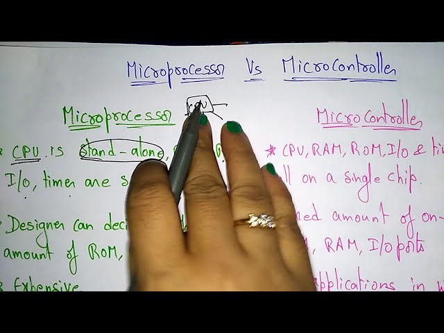 Microprocessor VS Microcontroller | MPMC | Lec-05 | Bhanu Priya