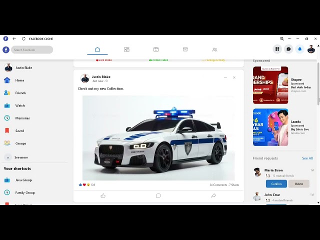 🚀 Facebook Clone Desktop App built with Java Swing + NetBeans + FlatLaf