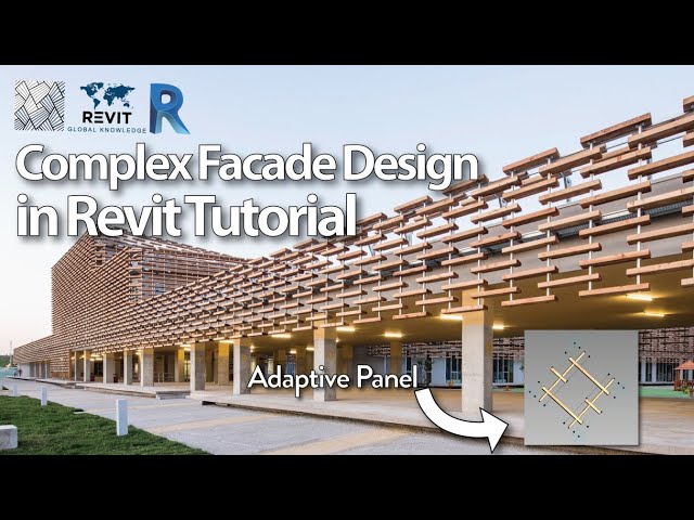 Tip & Tricks - Complex Facade Design in Revit tutorial - Curtain panel pattern Base