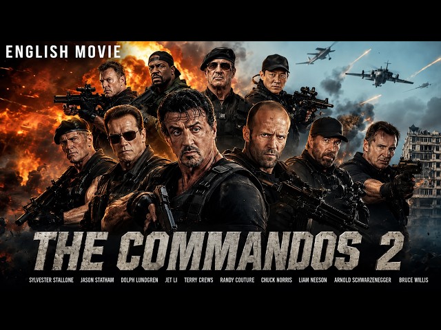 Jason Statham In THE COMMANDOS 2 | Stallone, Arnold, Jet Li on a Death Mission |English Action Movie