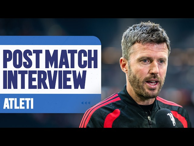 Michael Carrick, Leny Yoro & Bryan Mbeumo Post-Atleti