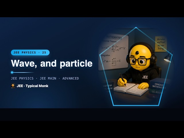 JEE Physics Class 25 · Wave, and particle | Typical Monk