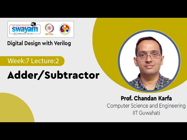 Lec 25: Adder/Subtractor