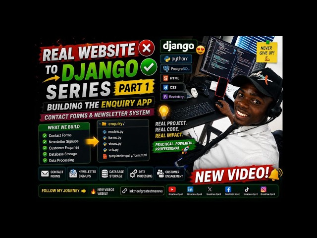 Real Website to Django Series (Part 1) | Building the Enquiry App