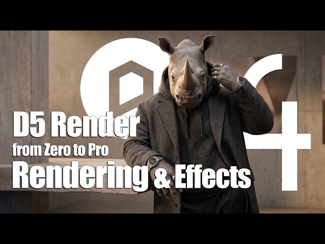 D5 Render for Beginners | Episode 4 — Effects, Export Settings & AI Post Processing